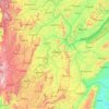 Gitega topographic map, elevation, terrain