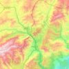 Pozantı topographic map, elevation, terrain