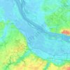 Altes Land topographic map, elevation, terrain