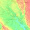 Баришівська селищна громада topographic map, elevation, terrain