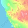 Pitiquito topographic map, elevation, terrain