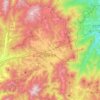 Daegwannyeong-myeon topographic map, elevation, terrain