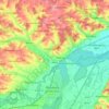 Wang topographic map, elevation, terrain