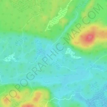 Black Lake topographic map, elevation, terrain