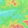Yoshino topographic map, elevation, terrain