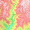 Zemithang Circle topographic map, elevation, terrain