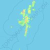 Shetland Islands topographic map, elevation, terrain