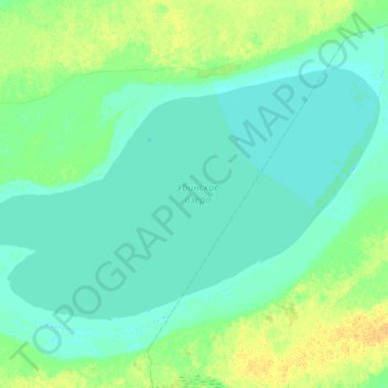 Убинское озеро topographic map, elevation, terrain