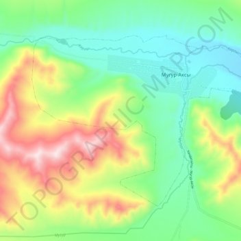 Каргынский сумон topographic map, elevation, terrain