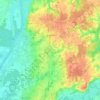 Simandre topographic map, elevation, terrain