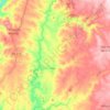 Uva topographic map, elevation, terrain