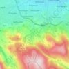 Tibradden ED topographic map, elevation, terrain