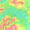 Municipio de Villa Pehuenia - Moquehue topographic map, elevation, terrain
