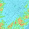 Yinzhou District topographic map, elevation, terrain