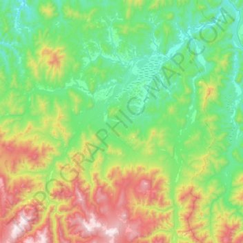 Каракокша (Сары-Кокша) topographic map, elevation, terrain