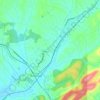 Bulls Gap topographic map, elevation, terrain