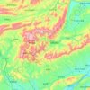 武陵源区 topographic map, elevation, terrain
