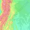 Región Centro Sur topographic map, elevation, terrain