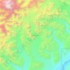 Ruth Glacier topographic map, elevation, terrain