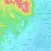 Hang Dong topographic map, elevation, terrain