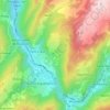 Aigueblanche topographic map, elevation, terrain