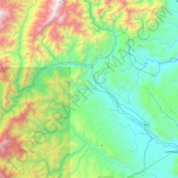 Puerto Libre topographic map, elevation, terrain