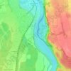 Lech topographic map, elevation, terrain