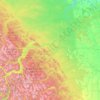 Clearwater County topographic map, elevation, terrain