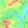 Domažlice topographic map, elevation, terrain