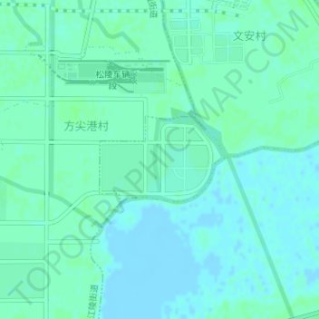 叶泽湖花苑社区 topographic map, elevation, terrain