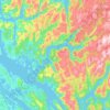 Masfjorden topographic map, elevation, terrain