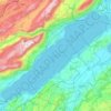 Lake Neuchâtel topographic map, elevation, terrain