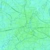 Central Banjarmasin topographic map, elevation, terrain