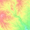 DeWitt County topographic map, elevation, terrain