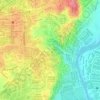 Pansol topographic map, elevation, terrain