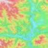 Brezoi topographic map, elevation, terrain