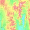 Bustamante topographic map, elevation, terrain