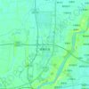 崔寨街道 topographic map, elevation, terrain