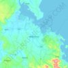 Alaminos topographic map, elevation, terrain