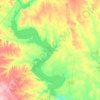 Lake Whitney topographic map, elevation, terrain