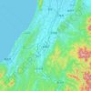 Nagaoka topographic map, elevation, terrain
