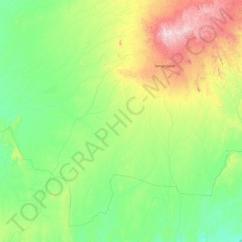 Abalessa topographic map, elevation, terrain