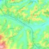 Montegrosso d'Asti topographic map, elevation, terrain