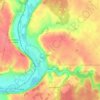 Morée topographic map, elevation, terrain