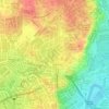 Loyola Heights topographic map, elevation, terrain