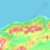 Sidi Abderrahmane topographic map, elevation, terrain