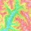 Colmars topographic map, elevation, terrain