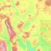 Esmeralda County topographic map, elevation, terrain