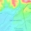 San Juan Huactzinco topographic map, elevation, terrain