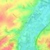 Korbeek-Dijle topographic map, elevation, terrain
